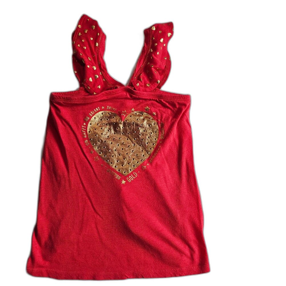 Justice Girls So Soft Bling Tank Top w Sequins too! sz 8